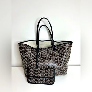 AUTHENTIC Goyard St. Louis Black Tote PM (NWT)